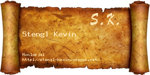 Stengl Kevin névjegykártya