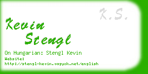 kevin stengl business card